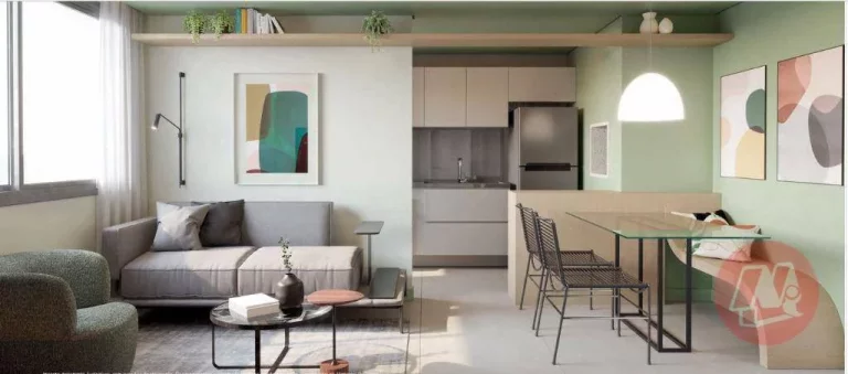 Imagem Studios e apartamentos no Jardim Botânico com infraestrutura.