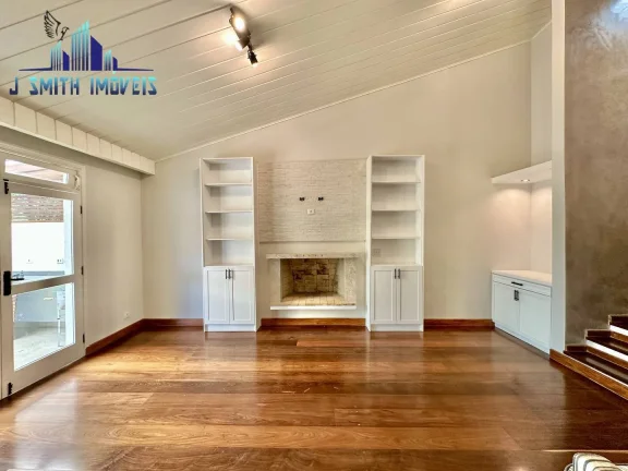 Imagem Casa em condominio. 1.605 m² terreno, 4 dorm/1ste + escritório e gourmet!