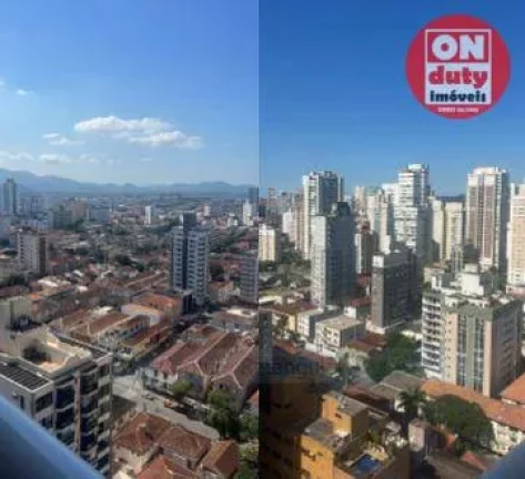 Imagem Apartamento com 2 quartos para alugar, 66 m² por R$ 6.900/mês - Vila Rica - Santos/SP