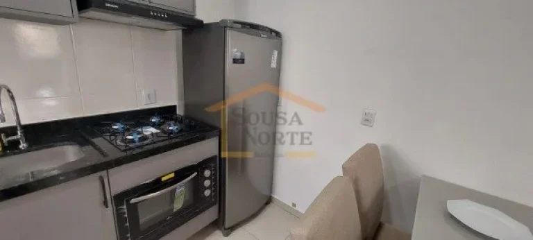 Imagem Apartamento mobiliado, 2º andar, com elevador. Possui 1 dormitório, sala, cozinha e banheiro. Imó...
