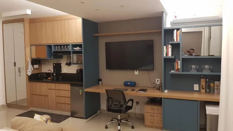 Imagem Imperdível! Apartamento à venda no Bosque dos Juritis, Ribeirão Preto-SP. 1 quarto, 1 sala, 1 banheiro, 1 vaga de garagem. 44m². Venha conferir! - Quer Imóvel Negócios Imobiliários.