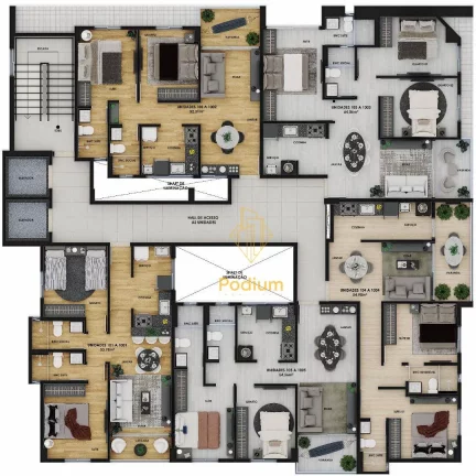 Imagem Apartamentos com varanda/ sacada a 450m da praia de Intermares - AP1387