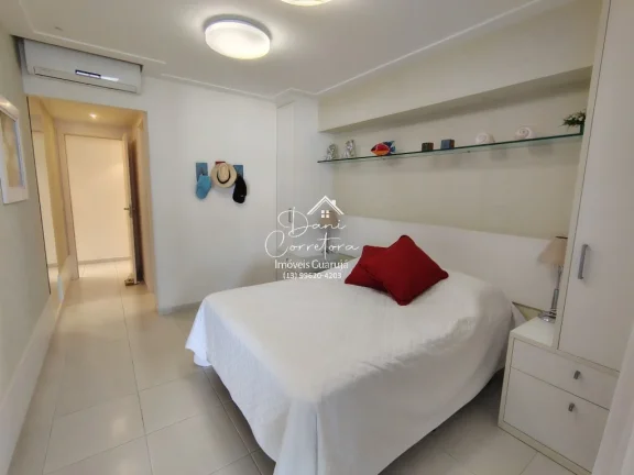 Imagem Imperdível! Lindo apartamento no Ocean Front estuda permuta, 4 suítes na Enseada, Guarujá-SP - 169m², 2 salas, 5 banheiros, 3 vagas.