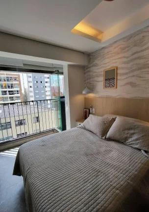 Imagem Studio Pinheiros - 28M², 1 Dorm, Mobiliado.