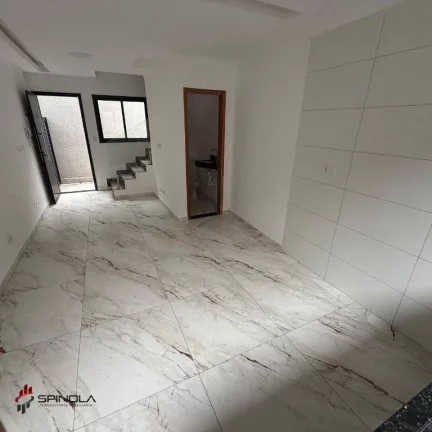 Imagem Sobrado com 2 dormitórios à venda, 54 m² por R$ 345.000 - Maracanã - Praia Grande/SP