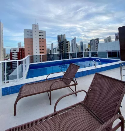Imagem Apartamento com varanda gourmet a 500m da praia do Manaíra - AP2545