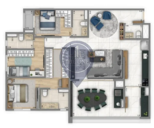 Imagem Apartamento à venda na Saúde, São Paulo-SP: 3 quartos, 3 suítes, 2 salas, 4 banheiros, 2 vagas de garagem, 125m². Aproveite!