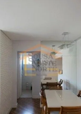 Imagem Apartamento 60m², 2 dormitórios, sala 2 ambientes, varanda, cozinha integrada à sala, área de se...