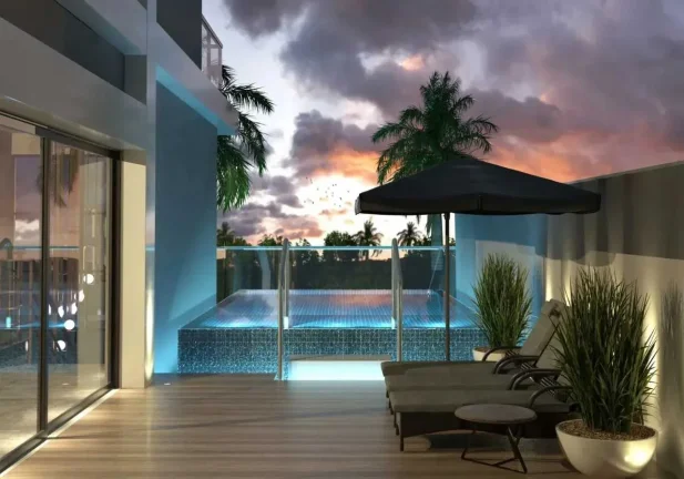Imagem Apartamento com 2 suítes e 2 vagas de garagem em Balneário Camboriú na Praia dos Amores.
