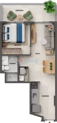 Imagem Studio à venda 1 Quarto 1 Vaga 44.1M Tijuca Rio de Janeiro - RJ | Cores da Tijuca Imagem Studio à venda 1 Quarto 1 Vaga 44.1M Tijuca Rio de Janeiro - RJ | Cores da Tijuca