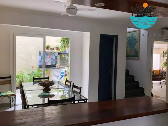 Imagem Aluguel de temporada em Juquehy - Condomínio Pé na Areia. com 4 dormitórios, 2 suítes c/ vista ao mar, 2 vagas e max. 8 pessoas | Juquehy Imobiliária