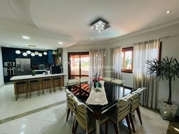 Imagem Elegante Sobrado com Área Gourmet e 3 Suítes no Condomínio Terras do Caribe em Valinhos
