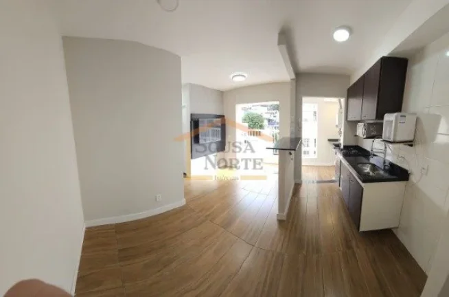 Imagem Apartamento moderno e arejado, de frente para a piscina e com sol o dia todo, com 42,77 m², 2 dormi...