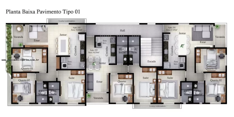 Imagem Apartamento 2 e 3 Quartos à venda, Bancários-João Pessoa/PB