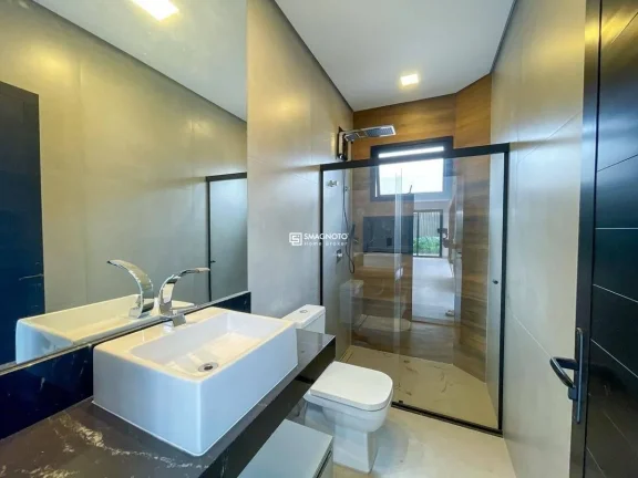Imagem Sobrado com 3 dormitórios para alugar, 335 m² por R$ 18.117,00/mês - Alphaville - Piracicaba/SP