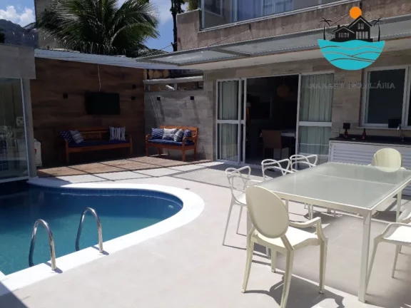 Imagem Casas para Alugar Temporada Juquehy - (Canto direito) pertinho da praia, 5 suítes, piscina aquecida, sauna, máx. 14 pessoas | Juquehy Imobiliária