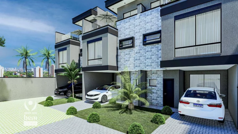 Imagem SOBRADO TRÍPLEX 170 m² DE ESQUINA com 3 quartos sendo 1 suíte, 2 vagas de garagem, terraço à venda por R$ 1.190.000,00 - Cajuru - Curitiba/PR