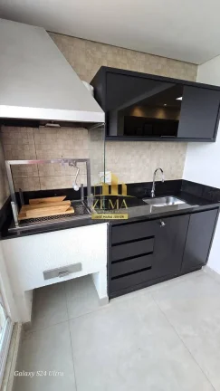 Imagem Apartamento 90m2, 03 dorms, Mobiliado, Ar Cond., 02 vagas, Cond. Completo