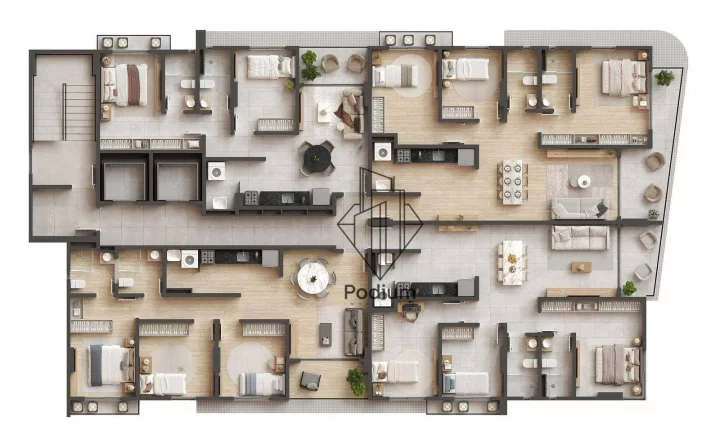 Imagem Apartamentos em Condomínio Club com varanda / sacada a aproximadamente 600m da praia de Tambaú - AP2194
