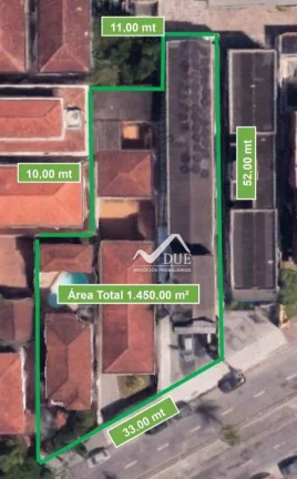 Imagem Terreno à venda, 1450 m² por R$ 13.050.000,00 - Gonzaga - Santos/SP