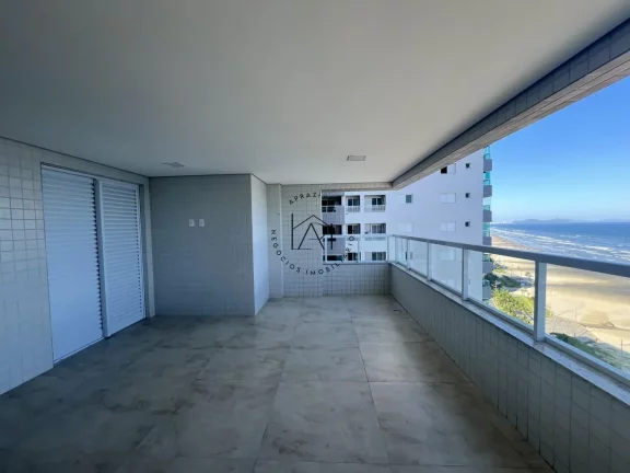 Imagem Apartamento Frente Mar para Venda em Praia Grande, Caiçara, 3 dormitórios, 3 suítes, 4 banheiros, 3 vagas