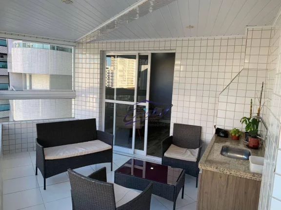 Imagem Apartamento com 3 dormitórios à venda, 126 m² por R$ 820.000,00 - Guilhermina - Praia Grande/SP