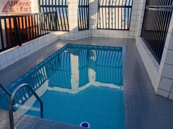 Imagem Cobertura à venda em Praia Grande-SP, bairro Ocian: 2 quartos, 2 suítes, 2 salas, 2 vagas, 180m². Venha conferir!
