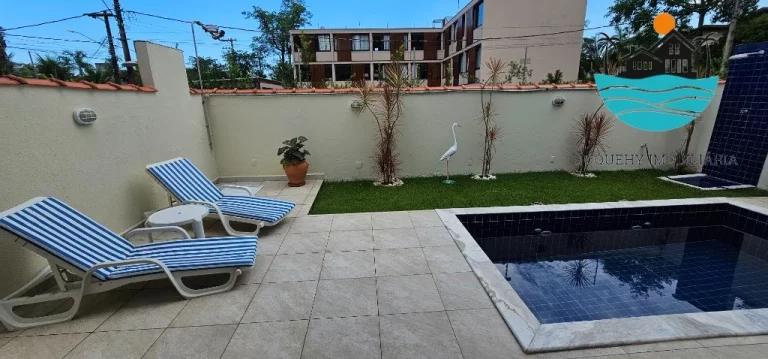 Imagem Casas para Alugar Temporada Juquehy - 500m da praia, 5 suítes, (1 térrea), piscina e churrasqueira privativa, máx. 10 pessoas | Juquehy Imobiliária