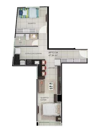 Foto do imóvel: Apartamento à venda, 64 m² por R$ 768.639,13 - Jardim Oceania - João Pessoa/PB Foto do imóvel: Apartamento à venda, 64 m² por R$ 768.639,13 - Jardim Oceania - João Pessoa/PB