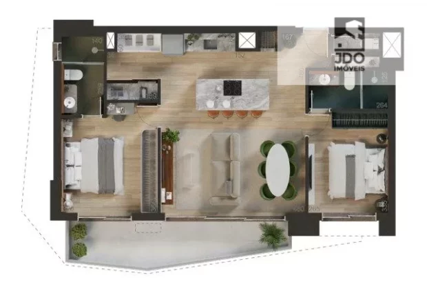 Imagem Apartamento a Venda no bairro Batel - Curitiba, PR