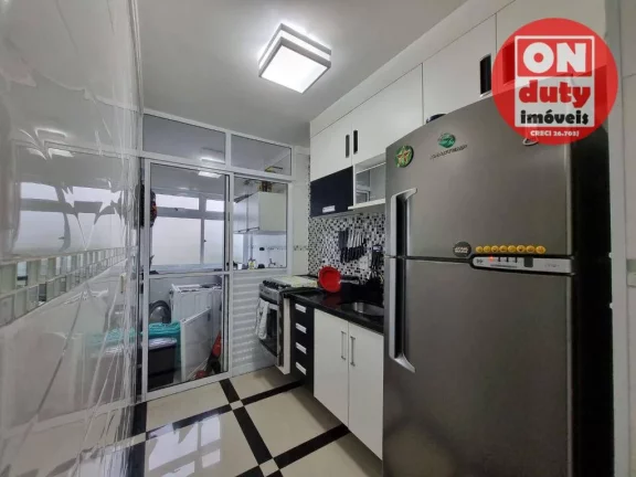 Imagem Prédio com área de lazer Apartamento com 2 dormitórios à venda, 50 m² por R$ 290.000 - Morro de Nova Cintra - Santos/SP