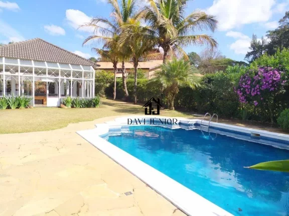 Imagem Casa com 3 suites, 650 m² - venda por R$ 4.500.000 ou aluguel por R$ 17.650/mês - Condomínio Residencial Lago Azul - Araçoiaba da Serra/SP