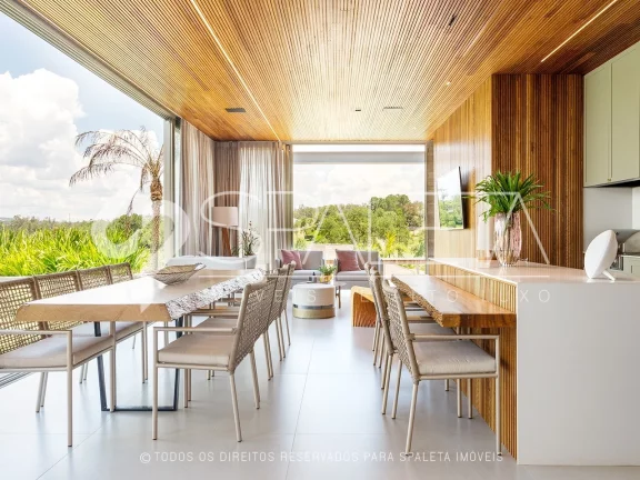 Imagem Fascinante residência contemporânea, totalmente mobiliada e com vista única para o campo de golfe à venda no Terras de São José I