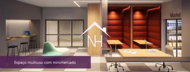 Imagem studio de 24m Brooklin c/dormitório, sala c/varanda, Salão de festas e jogos,fitness,lavanderia,piscina,deck,bicicletário, bar,churrasqueira,pet place