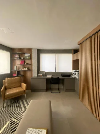 Imagem Conjunto Comercial - Itaim, 33M², Sala com divisória, 1 Vaga, Mobiliado.