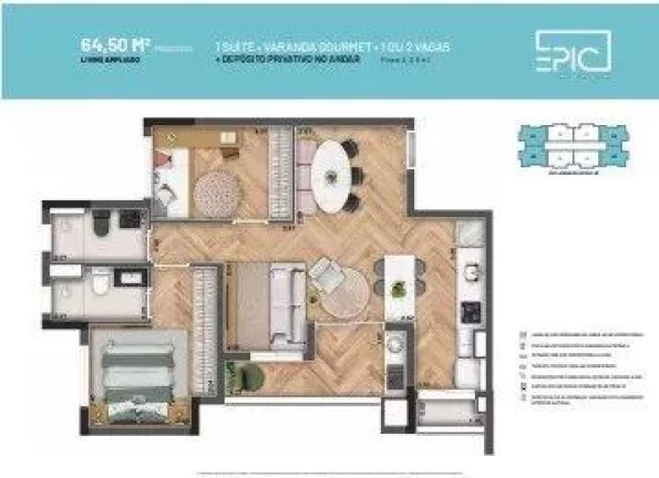 Imagem Apartamento com 3 quartos, 64m2, à venda em Osasco, Presidente Altino