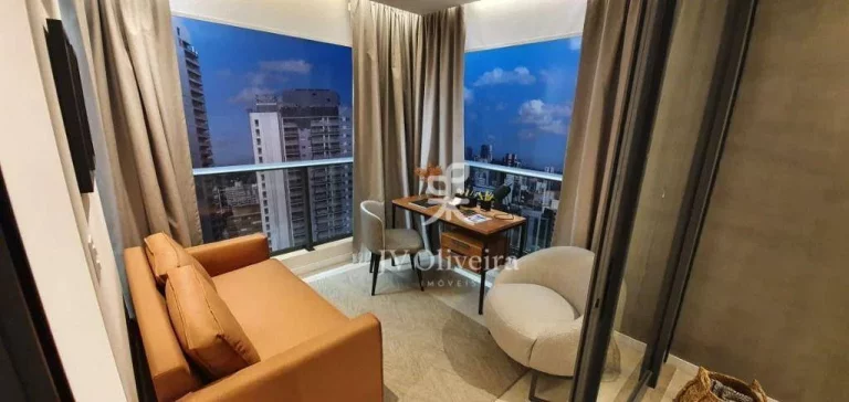 Imagem Apartamento com 1 dormitório para alugar, 46 m² por R$ 7.515,69/mês - Pinheiros - São Paulo/SP
