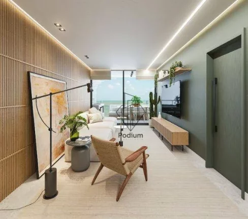 Imagem Apartamentos com varanda/sacada a 82 metros da praia de Camboinha/Cabedelo. - AP1525.