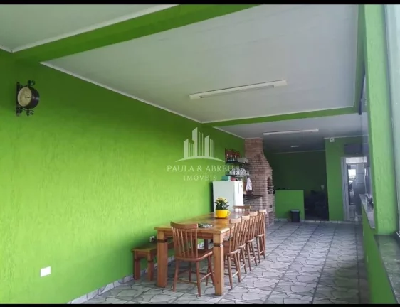 Imagem Casa "Térrea" 125m² 3 Quartos 1 Suíte, 2 Vagas, Dá Financiamento, ±95m² de Área de Lazer Com Churrasqueira, na Vila Morelli, Mauá-SP