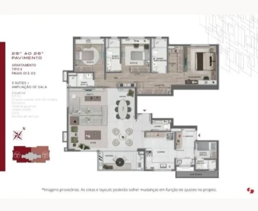 Imagem Apartamento com 3 quartos à venda em Belo Horizonte