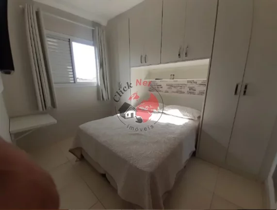 Imagem Apartamento á 500m2 da Praia ,Mobiliado ,2 dorm, 1 suíte,varanda grill, 1 vagas, 61 m2 ,bairro Guilhermina,Praia grande