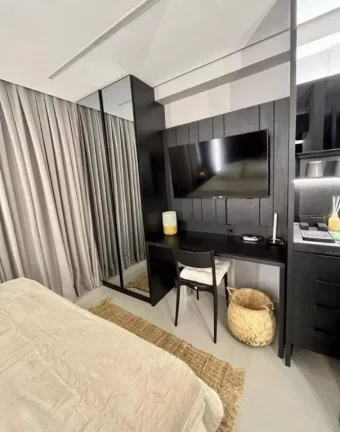 Imagem Flat Moderno com Jacuzzi Privativa – Estilo, Praticidade e Conforto em Jardim Oceania!