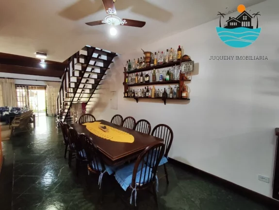 Imagem Casas para Alugar em Juquehy, 550 metros da praia, piscina, churrasqueira, 04 dormitórios, Max 16 pessoas | Juquehy Imobiliária