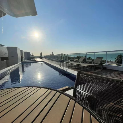 Imagem Apartamentos com varanda/sacada e área de lazer completa com vista para o mar em Cabedelo - AP0738