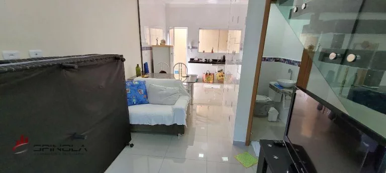 Imagem Sobrado com 2 dormitórios à venda, 51 m² por R$ 280.000,00 - Maracanã - Praia Grande/SP