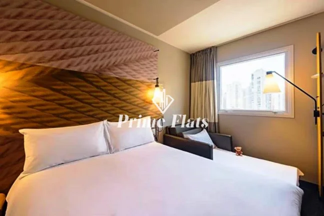 Imagem Flat disponível para venda no Ibis Ibirapuera na Vila Nova Conceição, com 16m², 1 dormitório e 1 vaga de garagem