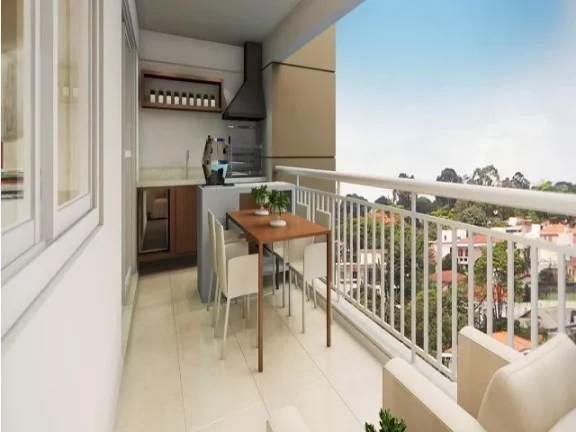 Imagem Apartamento de Luxo no Centro de São Bernardo do Campo-SP 3 quartos, 1 suíte, 2 banheiros, 2 vagas, 94m² - Condomínio Helbor Trilogy Home.