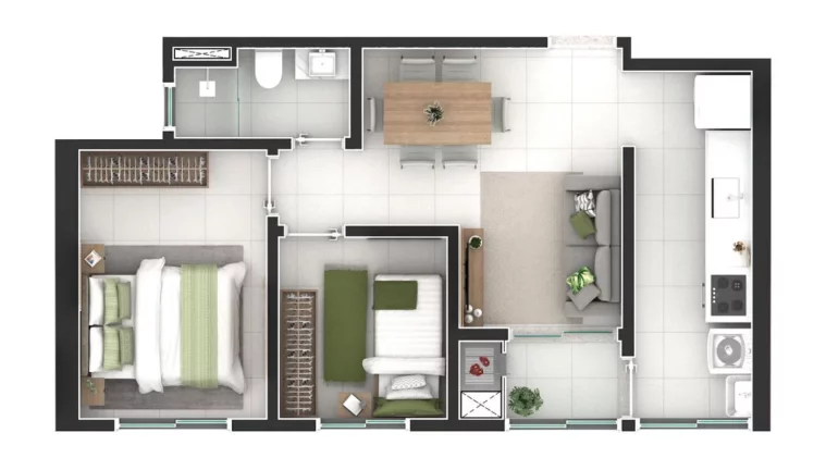 Imagem Apartamento para Venda em São José dos Pinhais, Aristocrata, 2 dormitórios, 1 banheiro, 1 vaga