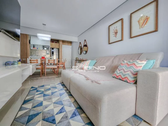 Imagem Belíssimo apartamento Pé na Areia à venda 50 metros da praia, vista para o Mar, na Riviera de São Lourenço - Bertioga S/P.
