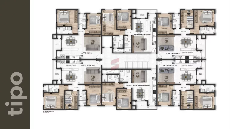 Imagem APARTAMENTO DUPLEX com 3 dormitórios à venda por R$ 748.000,00 no bairro Centro - PINHAIS / PR
